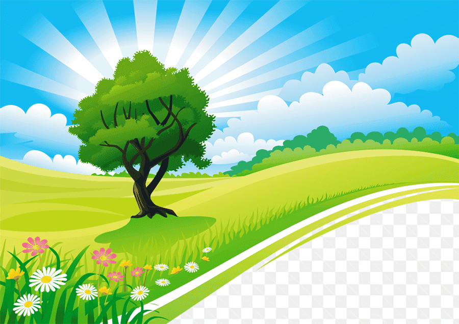 Mẫu thiết kế background khung cảnh tươi đẹp được tạo ra từ kỹ thuật đồ họa máy tinh