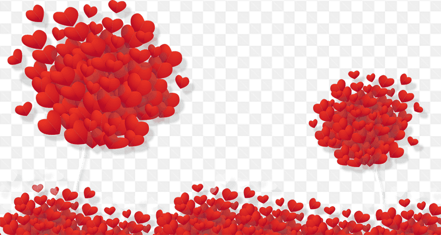 Mẫu thiết kế background nghệ thuật với những trái tim đỏ