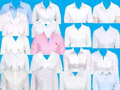 Mẫu áo sơ mi nữ đẹp dùng ghép làm ảnh thẻ