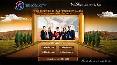 Mẫu thiết kế trang dẫn website cho công ty