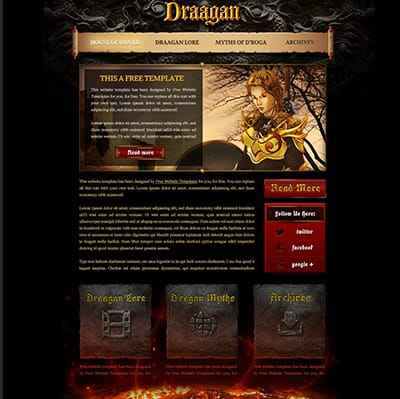 Mẫu thiết kế website trong lĩnh vực huyền bí, cổ kính
