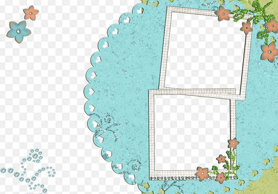 Mẫu thiết kế khung ảnh ghép 2 hình với rèm và hoa trang trí nghệ thuật