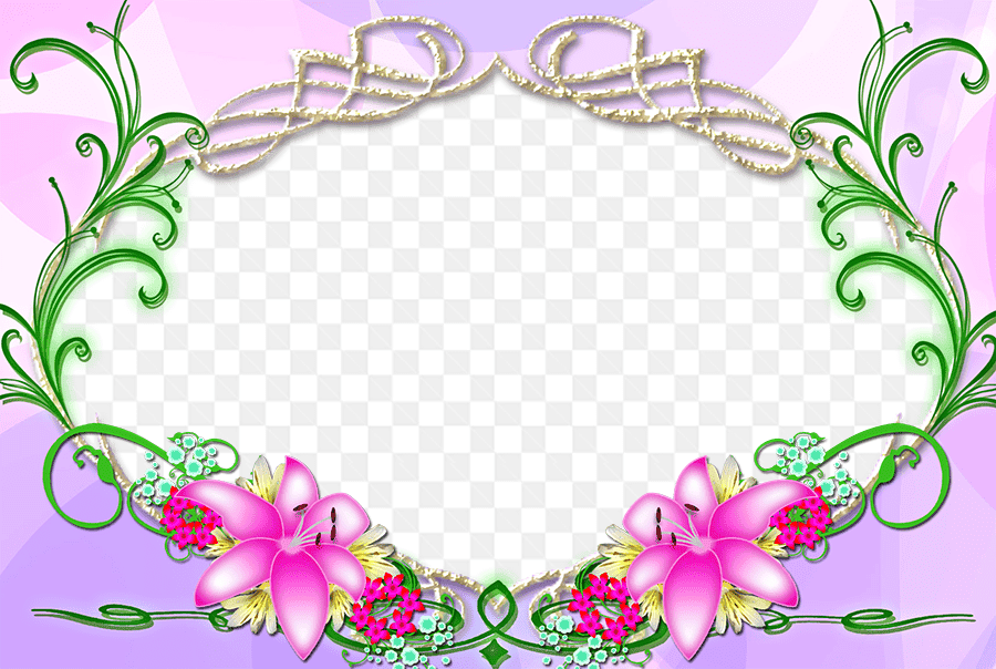 Mẫu thiết kế khung ảnh đẹp trang trí 2 bông hoa công nghệ