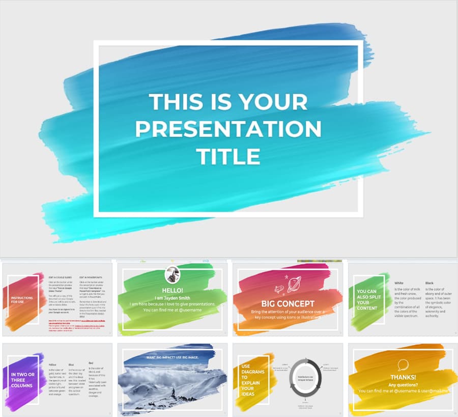 Mẫu Slide powerpoint phù hợp trong lĩnh vực: Nghệ thuật, sáng tạo và trẻ em (39 trang)