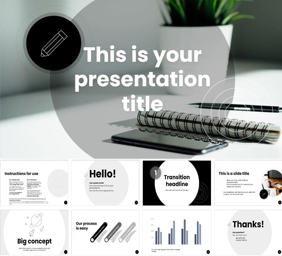Mẫu Slide powerpoint phù hợp trong lĩnh vực: Truyền thông, chiến lược và sáng tạo (39 trang)