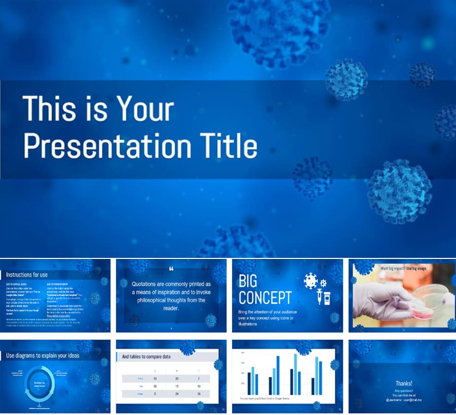 Mẫu Slide powerpoint phù hợp trong lĩnh vực: Khoa học, sáng tạo, y học (27 trang)
