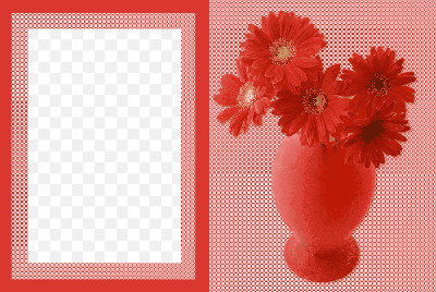 Mẫu thiết kế khung ảnh bình hoa cúc là mắt