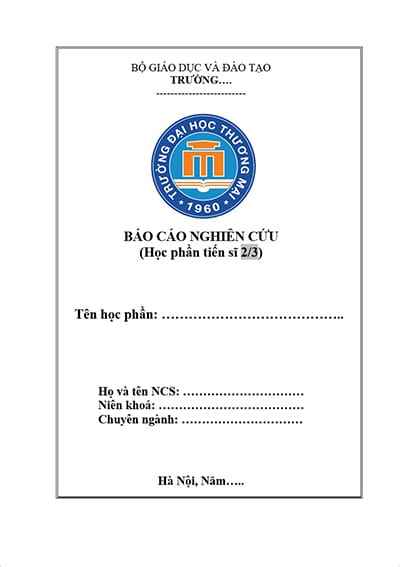 Trang bìa đề tài luận văn trang trí logo và cách viết chữ đẹp