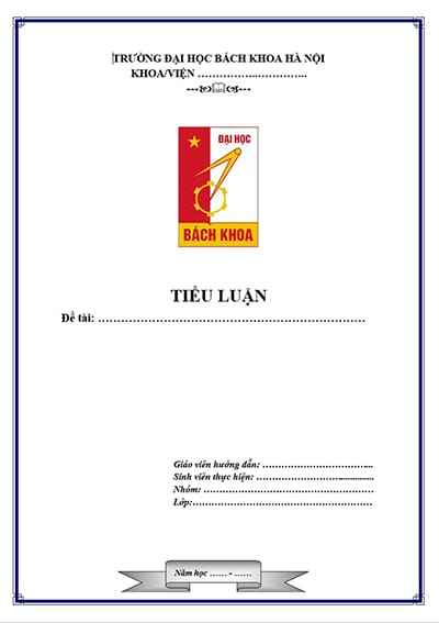 Trang bìa đề tài luận văn trang trí logo và cách trình bày đẹp hiện đại