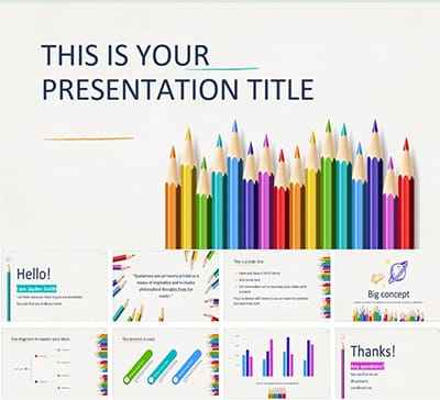 Mẫu Slide powerpoint phù hợp trong lĩnh vực: Giáo dục, trẻ em, học đường, sáng tạo (40 trang)