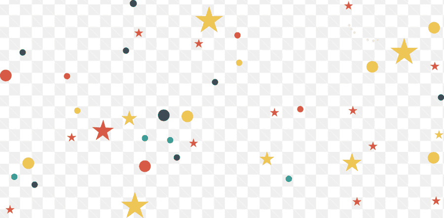 Mẫu thiết kế hiệu ứng những chấm tròn và ngôi sao nhỏ