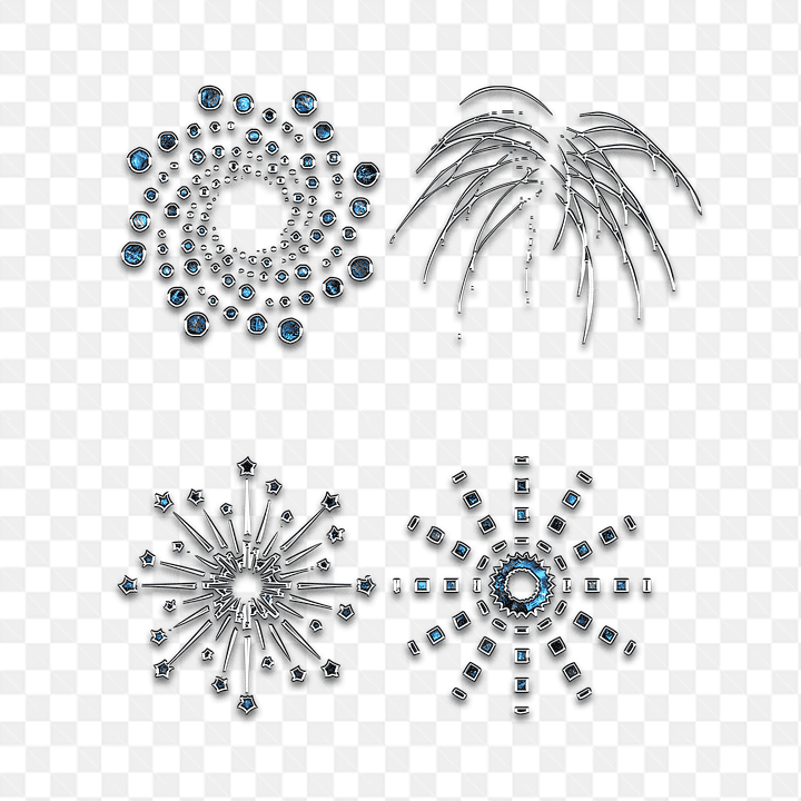 Mẫu thiết kế hiệu ứng ảnh vòng xoáy và pháo hoa