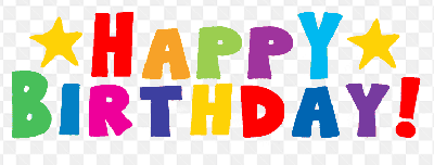 Mẫu thiết kế dòng chữ sắc màu cầu vồng chúc mừng sinh nhật