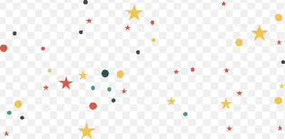 Mẫu thiết kế hiệu ứng những chấm tròn và ngôi sao nhỏ