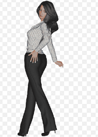 Mẫu thiếu nữ tạo dáng với bộ trang phục công sở đẹp