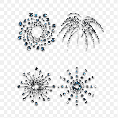 Mẫu thiết kế hiệu ứng ảnh vòng xoáy và pháo hoa