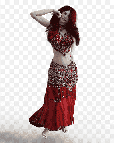 Mẫu thiết kế avatar cô gái với chiếc váy truyền thống đẹp