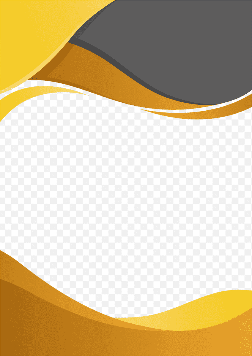 Mẫu thiết kế khung ảnh nền màu vàng óng với hiệu ứng uốn lượn đẹp