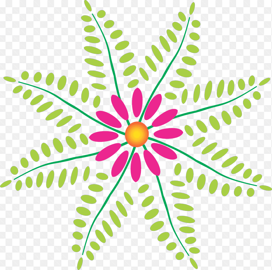 Mẫu thiết kế nghệ thuật những chiếc lá tạo thành bông hoa