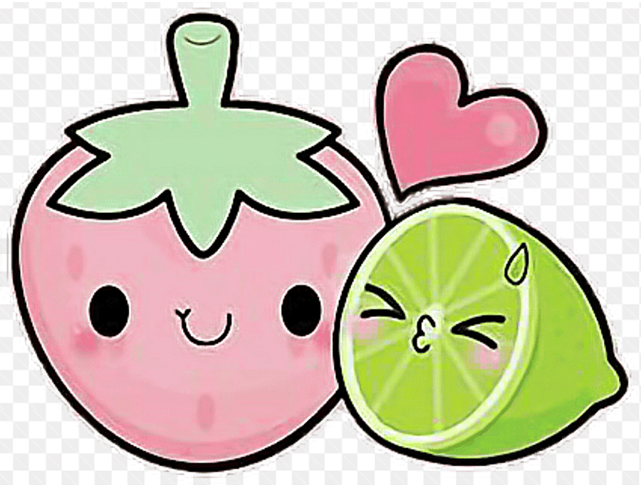 Mẫu thiết kế mẫu quả dâu tây và trái chanh