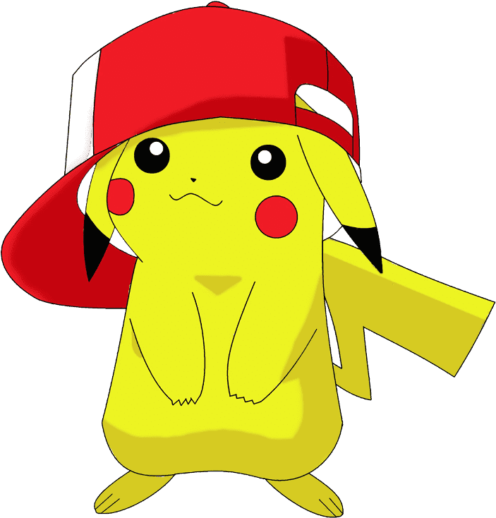 Mẫu thiết kế chú pikachu với chiếc mũ đỏ cực ngầu