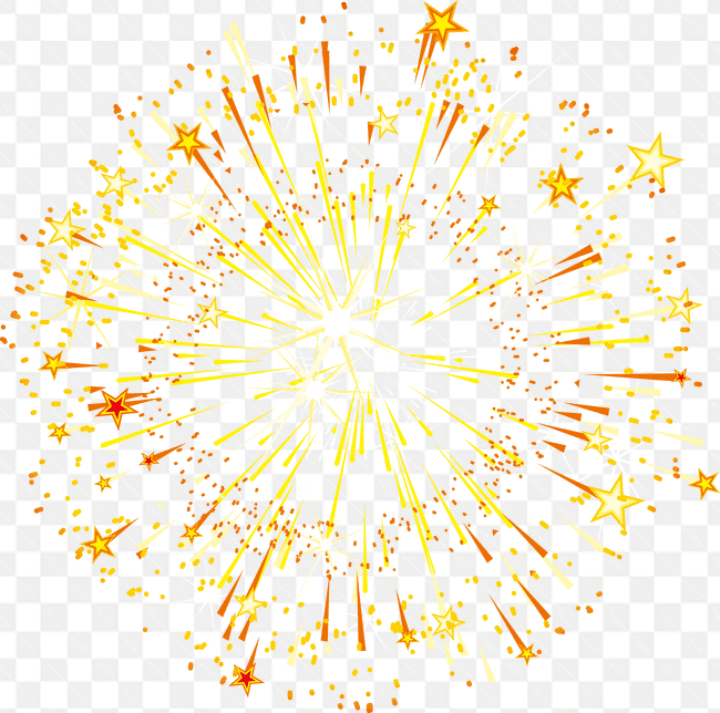 Mẫu thiết kế hiệu ứng ảnh pháo hoa với tia sáng hình ngôi sao
