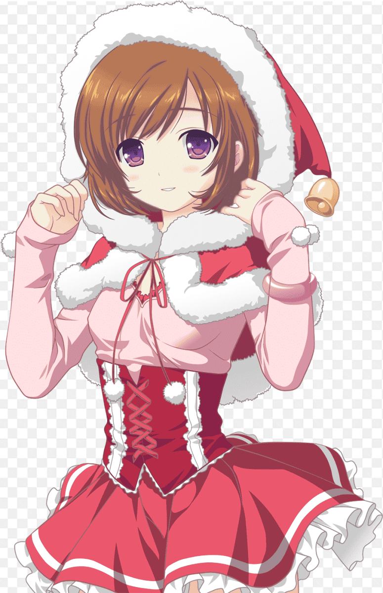 Mẫu thiết kế anime cô gái với chiếc mũ đỏ