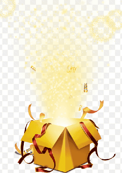 Mẫu thiết kế gói quà với hiệu ứng tỏa sáng