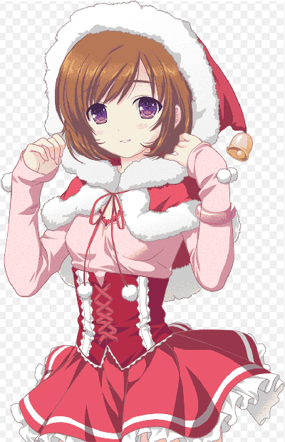 Mẫu thiết kế anime cô gái với chiếc mũ đỏ