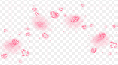 Mẫu thiết kế hiệu ứng hình ảnh những trái tim màu hồng đẹp