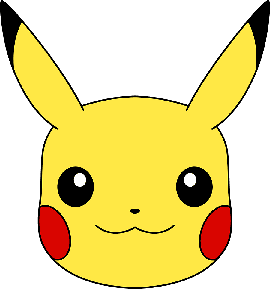 Mẫu thiết kế avatar mặt chú Pokémon
