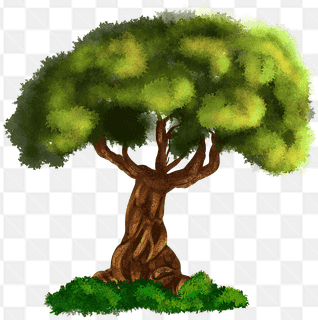 Mẫu thiết kế cây cổ thụ đẹp sử dụng trong ghép ảnh