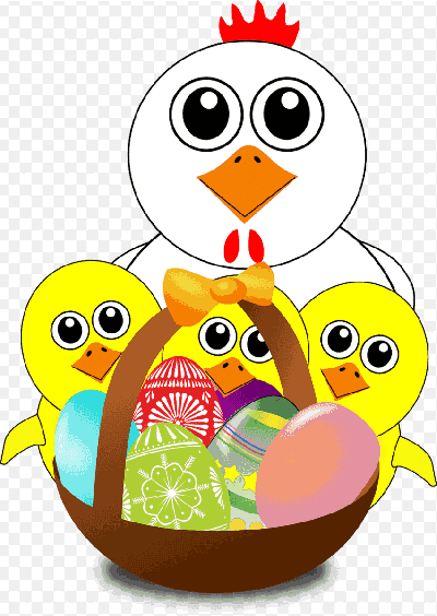 Mẫu thiết kế avatar những chú gà và những quả chứng màu sắc sặc sỡ