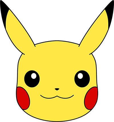 Mẫu thiết kế avatar mặt chú Pokémon