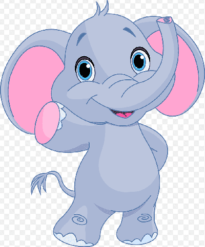 Mẫu thiết kế avatar chú voi con với dáng đúng ngộ nghĩnh