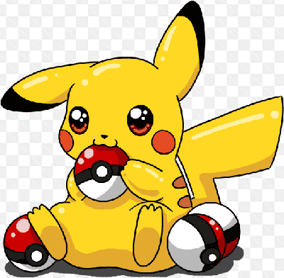 Mẫu thiết kế chú pikachu đang điều khiển các chú pokemons