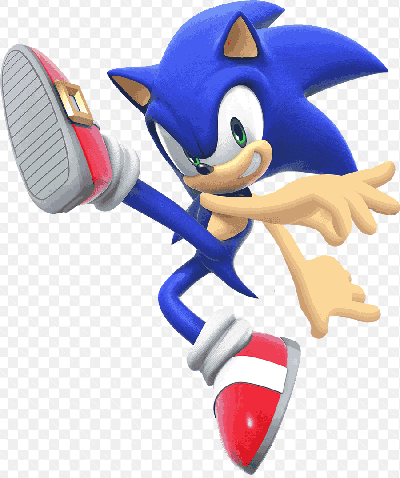 Mẫu thiết kế avatar anime thể hiện cho tốc độ với mái tóc xanh và đôi giày đỏ