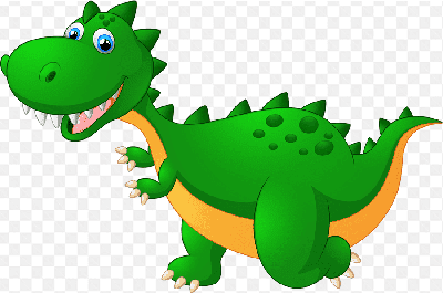 Mẫu thiết kế chú khung long với biểu cảm cái miệng và đổi mắt thật đáng yêu