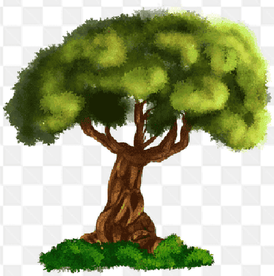 Mẫu thiết kế cây cổ thụ đẹp sử dụng trong ghép ảnh