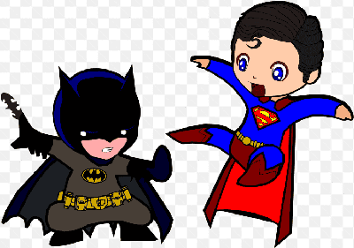 Mẫu thiết kế avatar anime cậu bé người dơi và cậu bé siêu nhân nhện