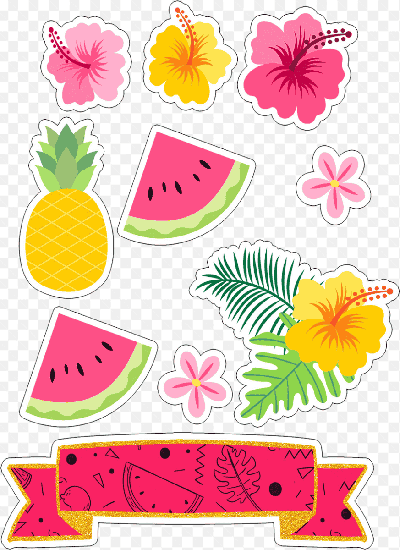 Tổng hợp những mẫu thiết kế vẽ hoa dâm bụt và đồ ăn đẹp