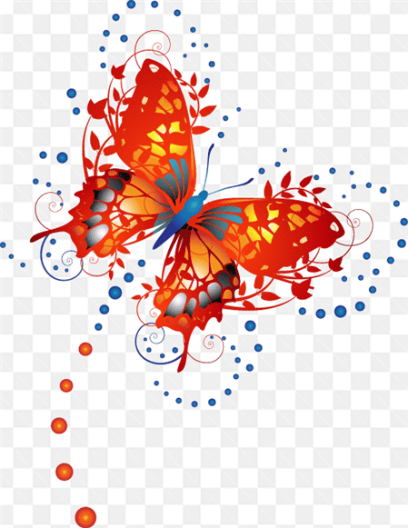 Hình ảnh vẽ kỹ thuật số về con bướm xinh nghệ thuật