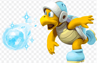 Mẫu thiết kế anime chú rùa và quả bóng nước đẹp