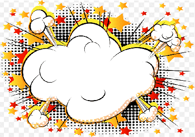 Mẫu thiết kế áng mây bùng nổ sử dụng trong tạo quảng cáo