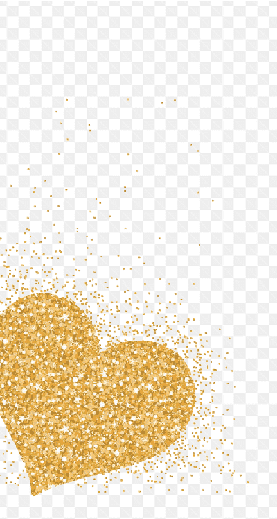 Mẫu thiết kế hiệu ứng ảnh trái tim vàng nghệ thuật