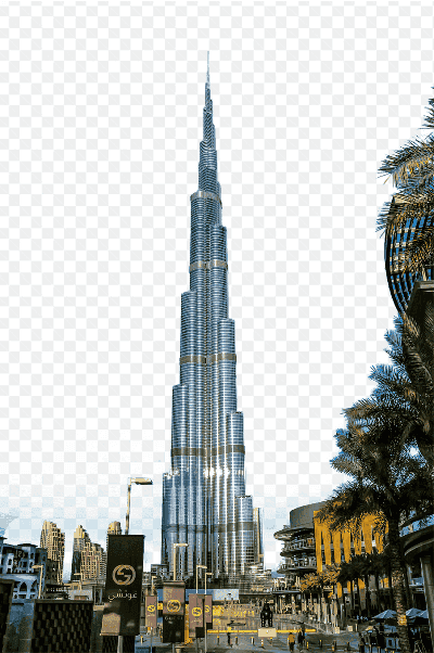 Mẫu thiết kế khung ảnh tòa nhà cao chọc trời trong thành phố