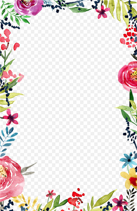 Khung ảnh nền trang trí những loài hoa rực rỡ là hình nền trong thiết kế ảnh