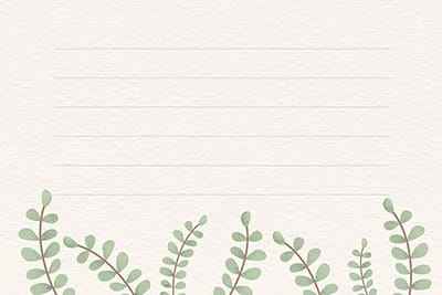 Khung ảnh nền powerpoint với những dòng kẻ và những cành lá trang trí