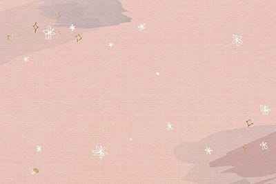 Khung ảnh nền powerpoint màu hồng với điểm nhấn là những ngôi sao