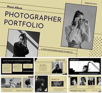 Mẫu Slide powerpoint thiết kế hiện đại trong lĩnh vực thời trang và điện ảnh